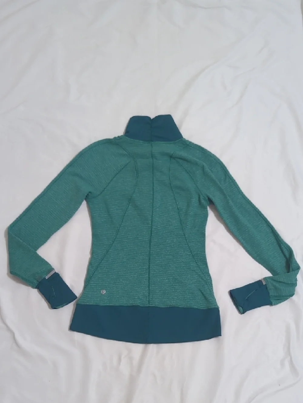 Lululemon Runderful 1/2 Zip, Color Mini Check Pique Hunter Green Size 4